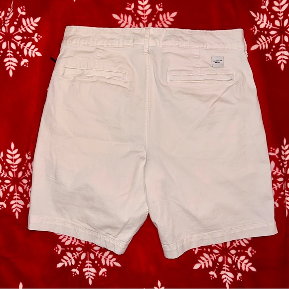 NWOT 🥀 Men's American Eagle Flat Front White Shorts - Picture 2 of 11